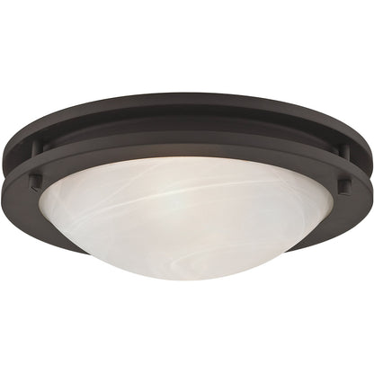 Livex Lighting Ariel Collection 2 Light Bronze Ceiling Mount in Bronze 7057-07