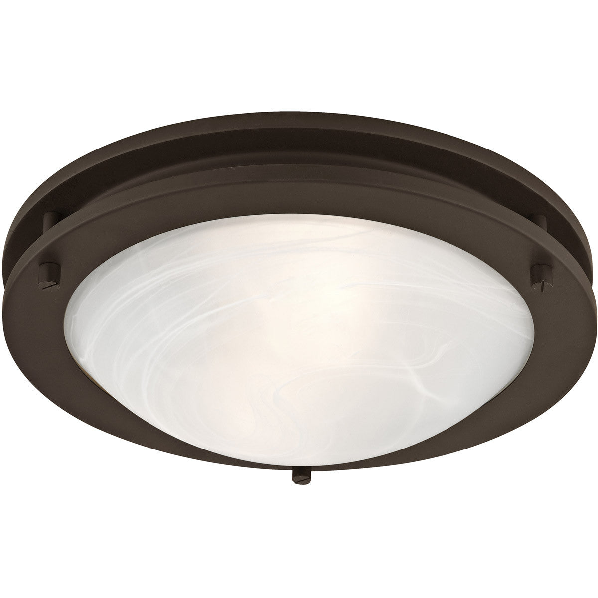 Livex Lighting Ariel Collection 2 Light Bronze Ceiling Mount in Bronze 7057-07