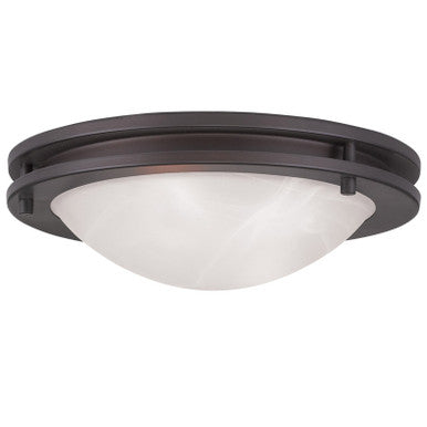 Livex Lighting Ariel Collection 2 Light Bronze Ceiling Mount in Bronze 7057-07