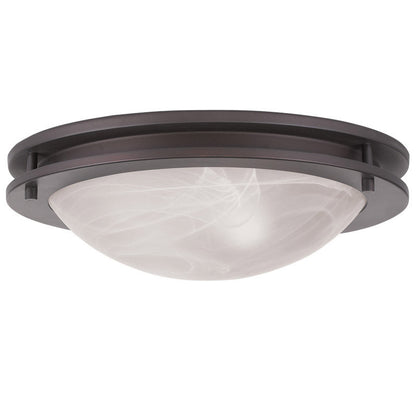 Livex Lighting Ariel Collection 2 Light Bronze Ceiling Mount in Bronze 7058-07