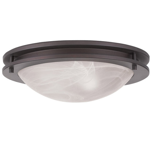 Livex Lighting Ariel Collection 2 Light Bronze Ceiling Mount in Bronze 7058-07