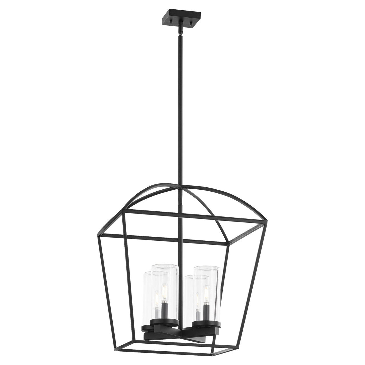 Quorum  Odeon 4 Light Wet Pendant - Matte Black 71-4-59