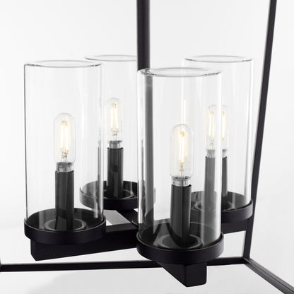 Quorum  Odeon 4 Light Wet Pendant - Matte Black 71-4-59