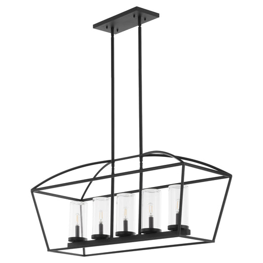 Quorum  Odeon 5 Light Wet Linear - Matte Black 71-5-59