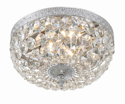 Crystorama Crystorama 2 Light Hand Cut Crystal Polished Chrome Ceiling Mount 710-CH-CL-MWP