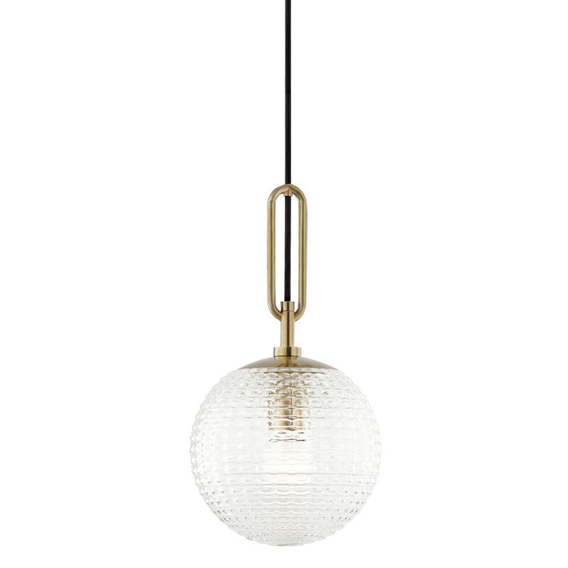 Hudson Valley Lighting Jewett Pendant in Aged Brass 7110-AGB