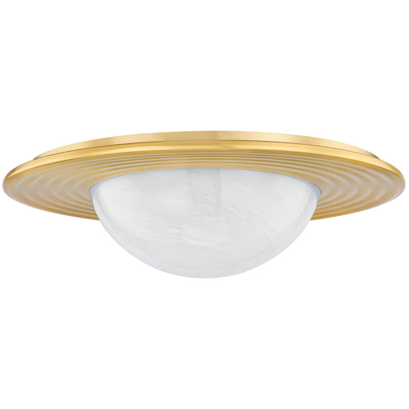 Hudson Valley Lighting Geraldton Flush Mount in Aged Brass 7116-AGB