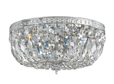 Crystorama Crystorama 3 Light Swarovski Strass Crystal Polished Chrome Ceiling Mount 712-CH-CL-S