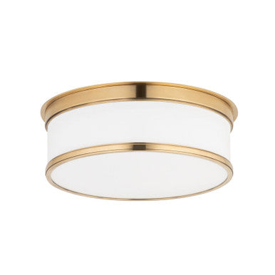 Hudson Valley Lighting Geneva Flush Mount in Aged Brass 712-AGB