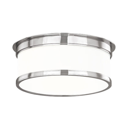 Hudson Valley Lighting Geneva Flush Mount in Polished Nickel 712-PN