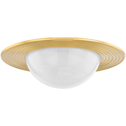 Hudson Valley Lighting Geraldton Flush Mount in Aged Brass 7123-AGB