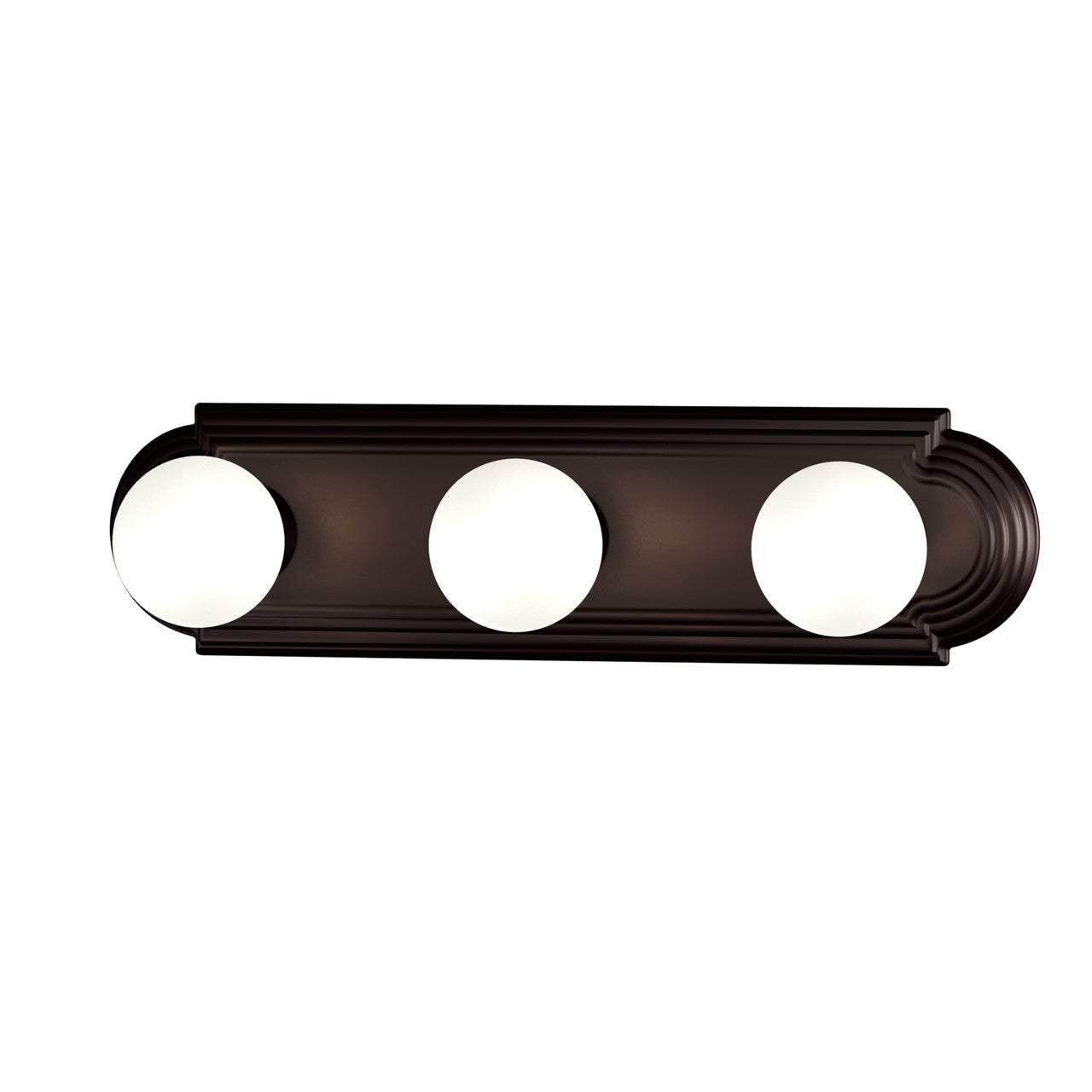 Maxim Essentials 3-Light Racetrack Bath Vanity Light in Oil Rubbed Bronze 7123OI