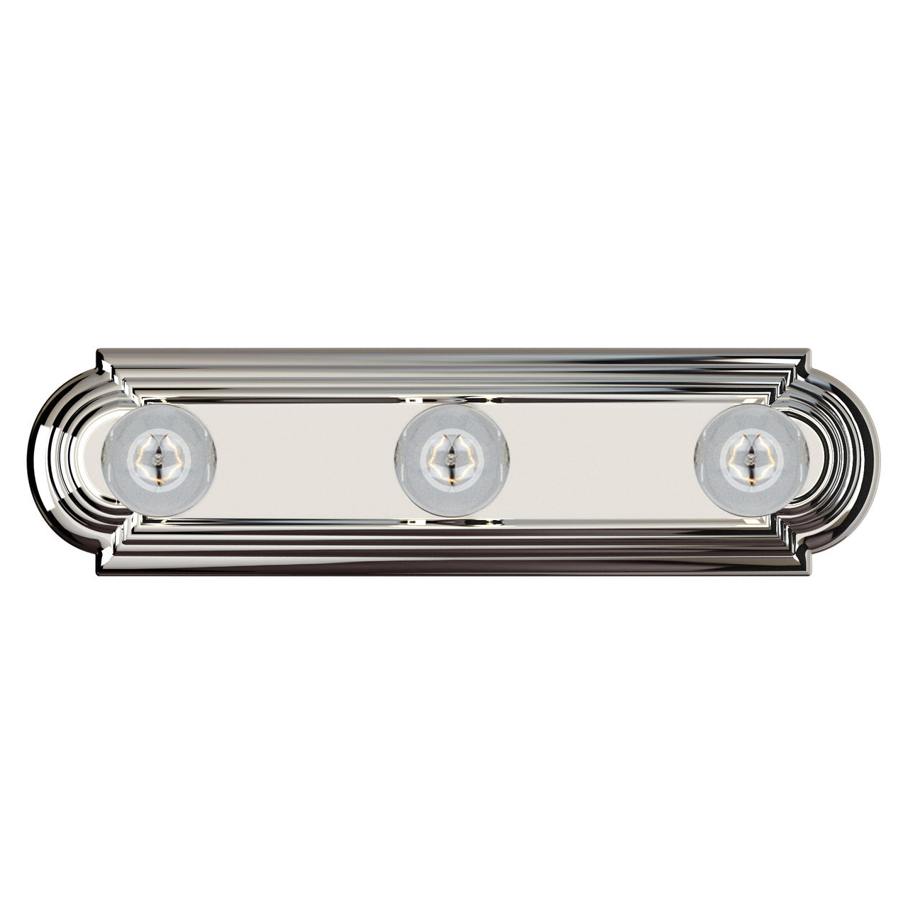 Maxim Essentials 3-Light Racetrack Bath Vanity Light in Polished Chrome 7123PC