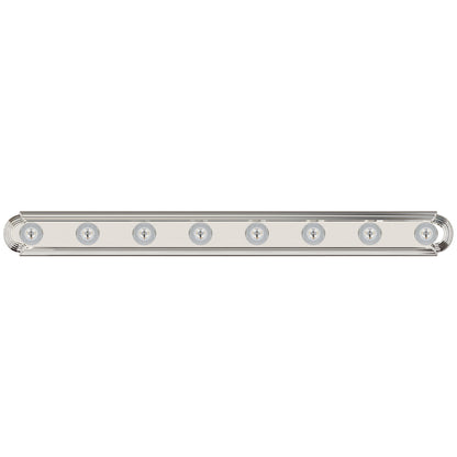 Maxim Essentials 8-Light Racetrack Bath Vanity Light in Polished Chrome 7128PC