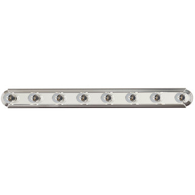 Maxim Essentials 8-Light Racetrack Bath Vanity Light in Polished Chrome 7128PC