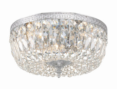 Crystorama Crystorama 3 Light Swarovski Strass Crystal Polished Chrome Ceiling Mount 714-CH-CL-S