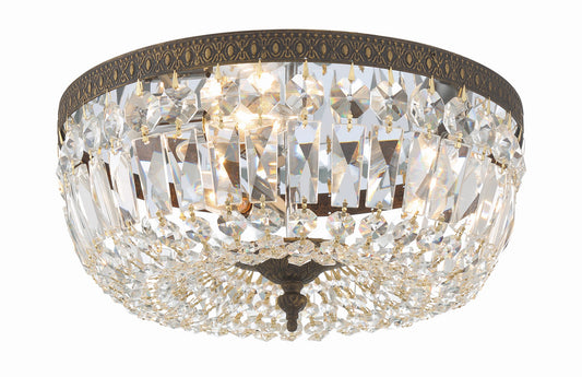 Crystorama Crystorama 3 Light Swarovski Strass Crystal English Bronze Ceiling Mount 714-EB-CL-S