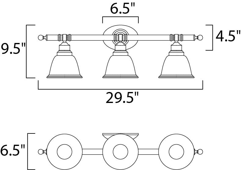 Maxim Essentials 3-Light Bath Vanity in Satin Nickel 7143FTSN