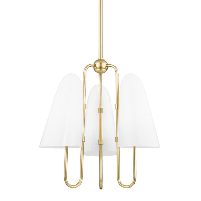 Hudson Valley Lighting Slate Hill Chandelier in Aged Brass 7173-AGB