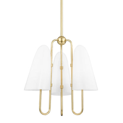 Hudson Valley Lighting Slate Hill Chandelier in Aged Brass 7173-AGB