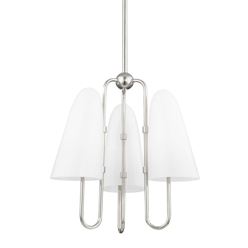 Hudson Valley Lighting Slate Hill Chandelier in Polished Nickel 7173-PN