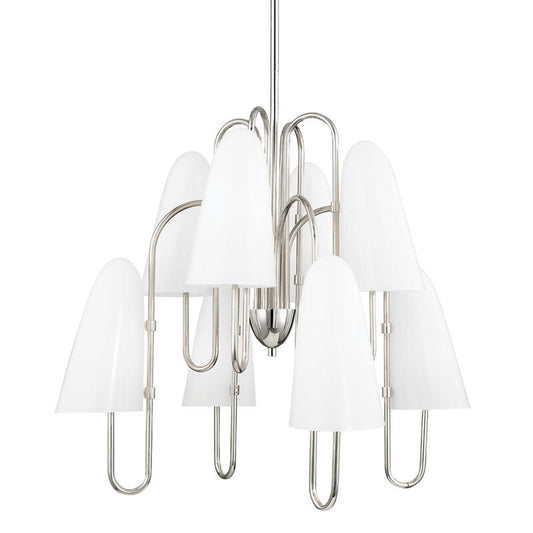 Hudson Valley Lighting Slate Hill Chandelier in Polished Nickel 7178-PN