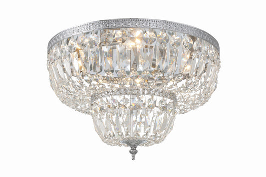 Crystorama Crystorama 4 Light Spectra Crystal Polished Chrome Ceiling Mount 718-CH-CL-SAQ