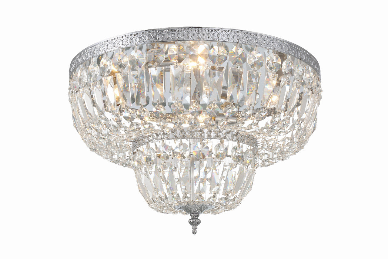 Crystorama Crystorama 4 Light Swarovski Strass Crystal Polished Chrome Ceiling Mount 718-CH-CL-S