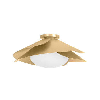 Hudson Valley Lighting Brookhaven Flush Mount in Vintage Gold Leaf 7215-VGL