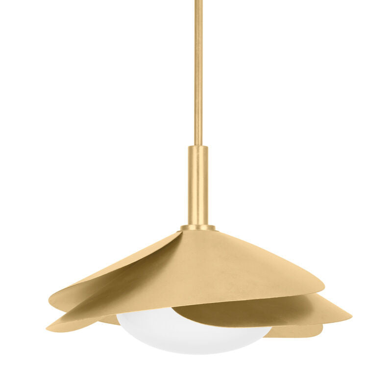 Hudson Valley Lighting Brookhaven Pendant in Vintage Gold Leaf 7217-VGL