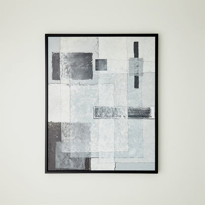 Global Views Grey Tonal Framed Canvas 2.40038