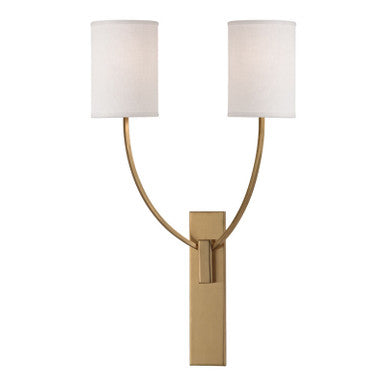 Hudson Valley Lighting Colton Wall Sconce in Aged Brass 732-AGB