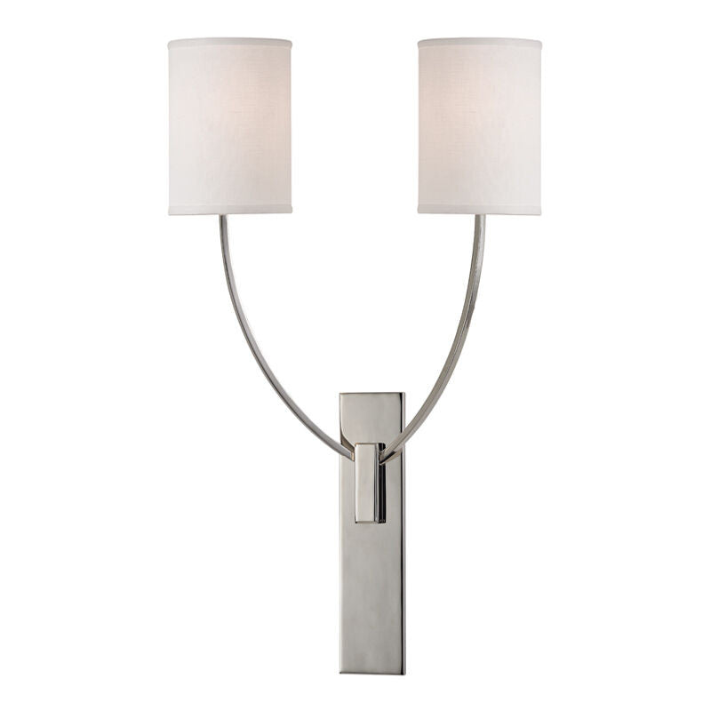 Hudson Valley Lighting Colton Wall Sconce in Polished Nickel 732-PN