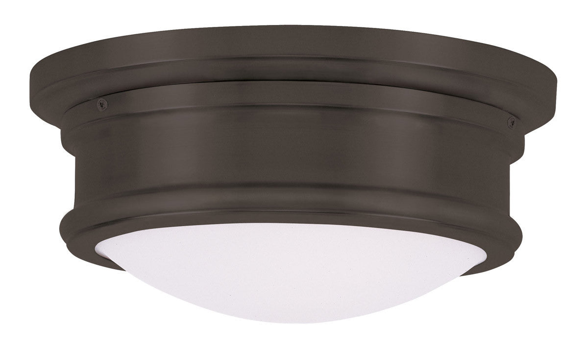 Livex Lighting Astor Collection 2 Light Bronze Ceiling Mount in Bronze 7341-07