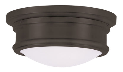 Livex Lighting Astor Collection 2 Light Bronze Ceiling Mount in Bronze 7341-07