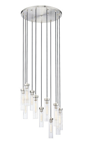 Z-Lite Beau 11 Light Chandelier in Brushed Nickel 740P-11R-BN