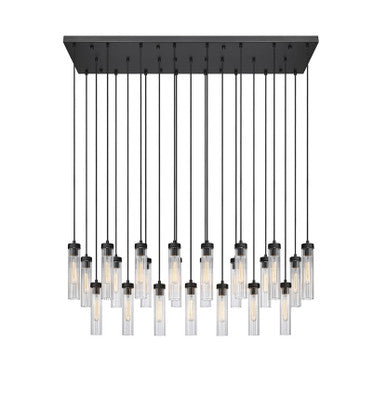 Z-Lite Beau 23 Light Linear Chandelier in Matte Black 740P-23L-MB