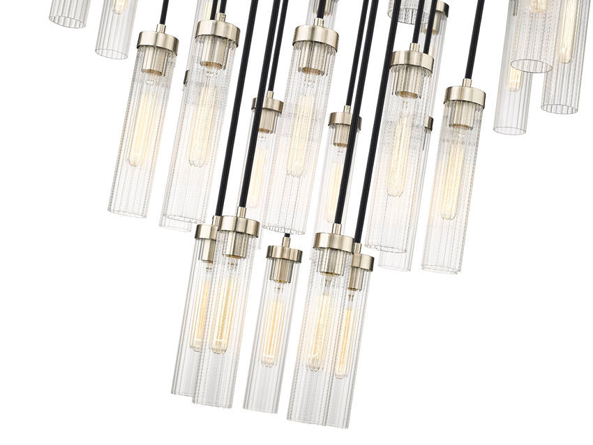 Z-Lite Beau 27 Light Chandelier in Brushed Nickel 740P-27R-BN