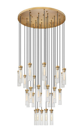 Z-Lite Beau 27 Light Chandelier in Rubbed Brass 740P-27R-RB