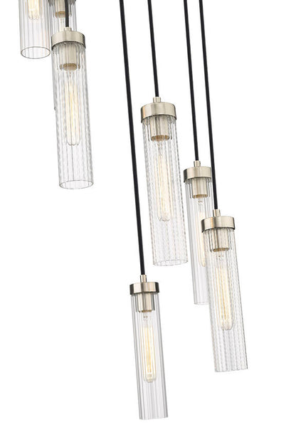 Z-Lite Beau 7 Light Chandelier in Brushed Nickel 740P-7R-BN