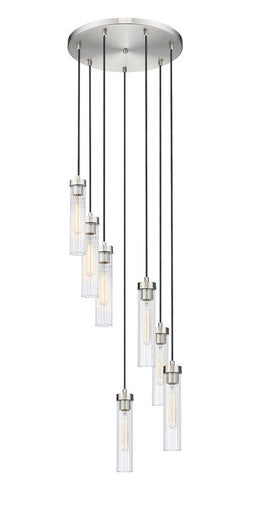 Z-Lite Beau 7 Light Chandelier in Brushed Nickel 740P-7R-BN