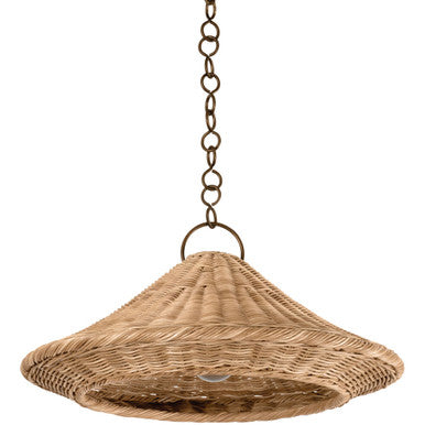 Hudson Valley Lighting Baychester Pendant in Bronze Leaf 7422-BRL