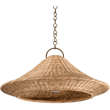 Hudson Valley Lighting Baychester Pendant in Bronze Leaf 7432-BRL