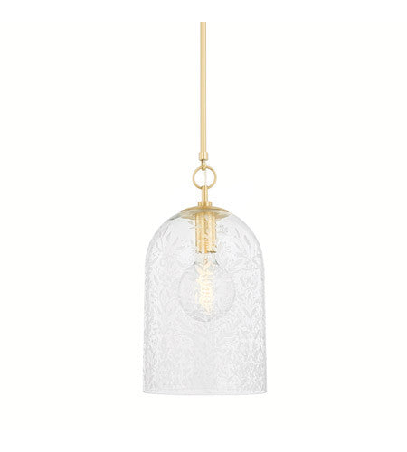 Hudson Valley Lighting Belleville 1 Light Pendant in Aged Brass 7510-AGB