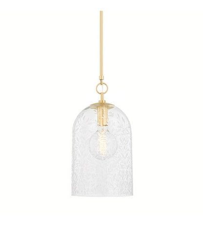 Hudson Valley Lighting Belleville 1 Light Pendant in Aged Brass 7510-AGB