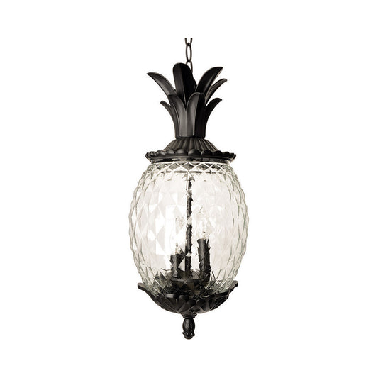 Acclaim Lighting Lanai 3-Light Black Coral Hanging Light in Matte Black 7516BK