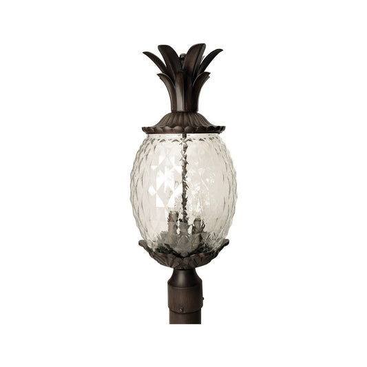 Acclaim Lighting Lanai 3-Light Black Coral Post Mount Light in Black Coral 7517BC