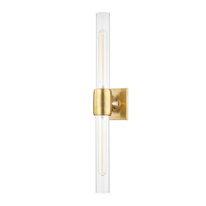 Hudson Valley Lighting Hogan Wall Sconce in Aged Brass 7552-AGB