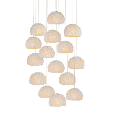 Currey & Co. Virtu 15-Light Round Multi-Drop Pendant 9000-1180