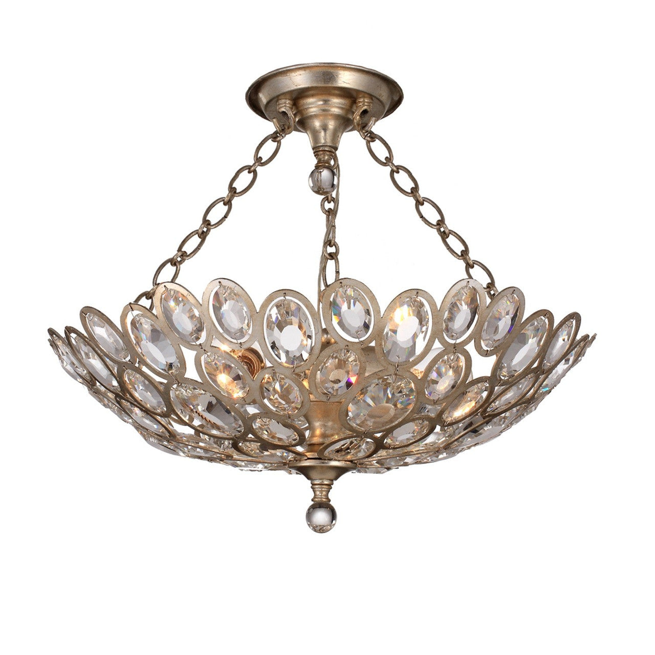 Crystorama Sterling 3 Light Distressed Twilight Ceiling Mount 7584-DT_CEILING